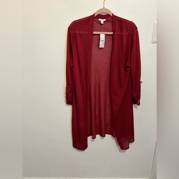 Red Shear Cardigan - Picture 1 of 3